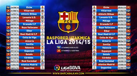 barcelona soccer schedule